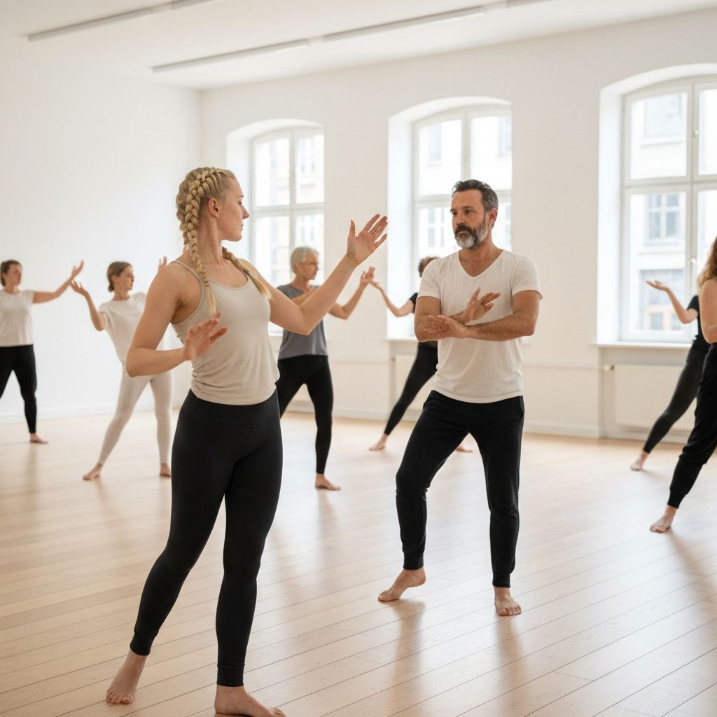 Menschen in fließender Bewegung